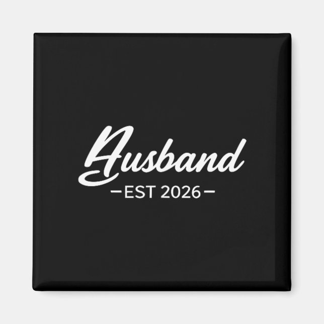 Imã Camisa Marido Est 2026 Casado Lua de Mel Casamento (Frente)