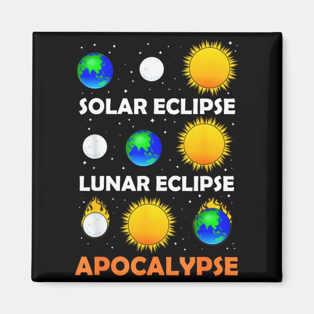 Imã Camisa Masculina Eclipse Solar Lunar Professor de  (Frente)
