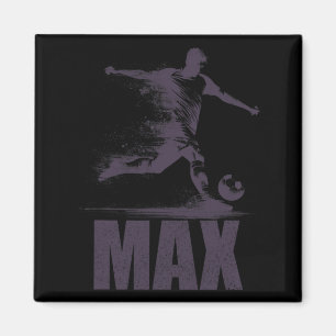 Imã Camisa Max Futebol Meninos Nome Personalizado Max