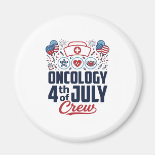 Imã Camisa Médica Patriótica de Oncologia 4 de Julho