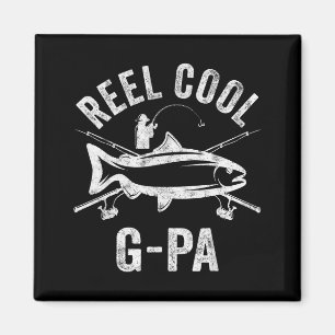 Imã Camisa Mens Reel Cool G-pa Piada Pescador Natal