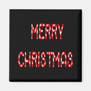 Imã Camisa Merry Christmas Candy Cane Font Meninas Men