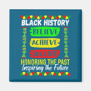 Imã Camisa Mês da História Negra Acredite Alcance