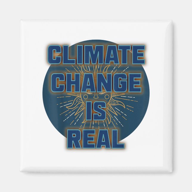 Imã Camisa Mudança Climática É Real Não Há Planeta B  (Frente)