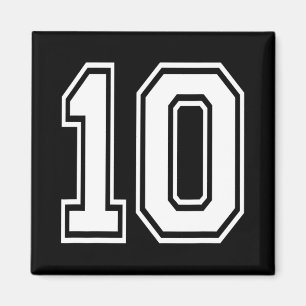 Imã Camisa Numerada de Futebol Bysebyll Número 10
