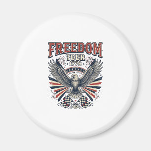 Imã Camisa Patriótica Águia Vintage Tour da Liberdade
