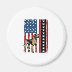 Imã Camisa Patriótica com Impressão de Pata de Cachorr
