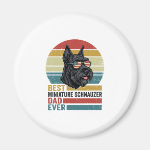 Imã Camisa Patriótica Vintage do Papai Schnauzer Minia