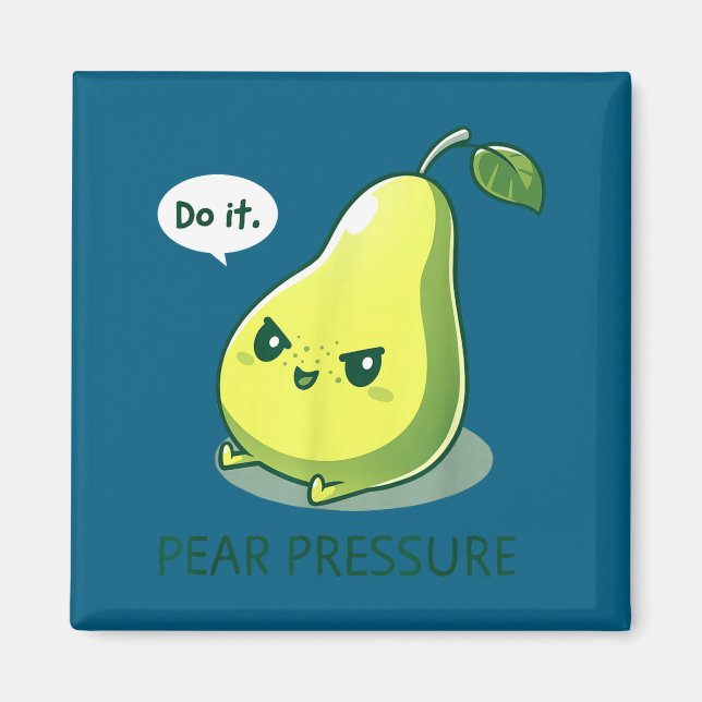 Imã Camisa Pera Pressão Isso Fruta Humor (Frente)