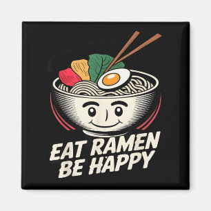 Imã Camisa Ramen Kawaii Estilo Divertido Gráfico Anime