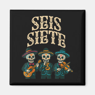 Imã Camisa Seis Siete Engraçado 67 Meme Mexicano Los M
