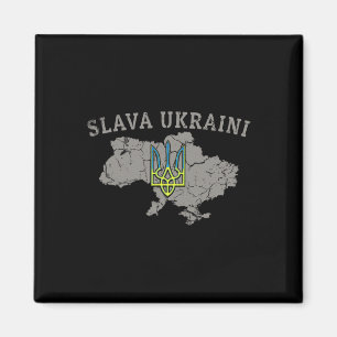 Imã Camisa Slava Ukraini Ucrânia Militar Ucraniano Tri