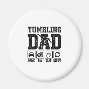 Imã Camisa Tumbling Dad Drive Pay Clap Repeat Design_1