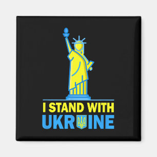 Imã Camisa Usa Liberty Ucrânia Eu Apoio A Ucrânia Ukr