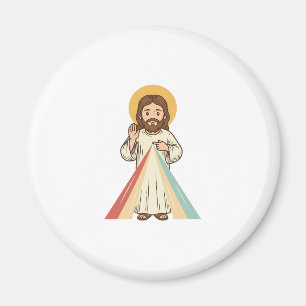Imã Camisa Vetorial de Bênção Religiosa Vintage Design