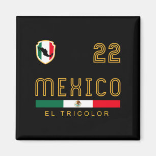 Imã Camisa Vintage México Futebol Bandeira Presente pa