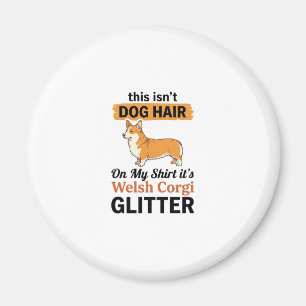 Imã Camisa Welsh Corgi Glitter Funny Dog Lover