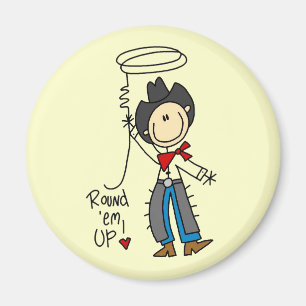 Imã Camisas de Cowboy e Presentes Round Em Up