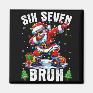Imã Camisas de Natal do Papai Noel Dabbing Bruh 67 Sei