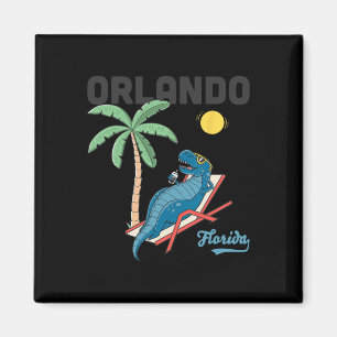 Imã Camisas de Orlando Crianças Flórida Dinossauro T-r