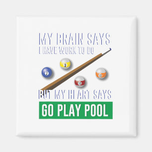 Imã Camisas De Presente Para Mulheres Bilhares E Poo