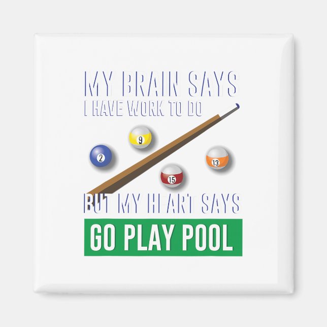 Imã Camisas De Presente Para Mulheres Bilhares E Poo (Frente)