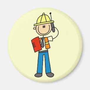 Imã Camisas e dotes do Foreman de Construção