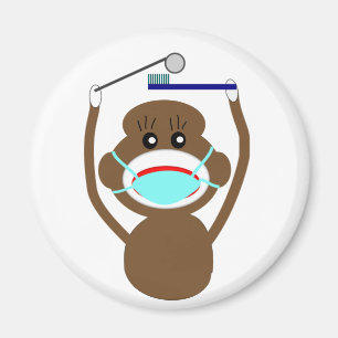 Imã Camisas e presentes do macaco Dentist Sock — Adorá