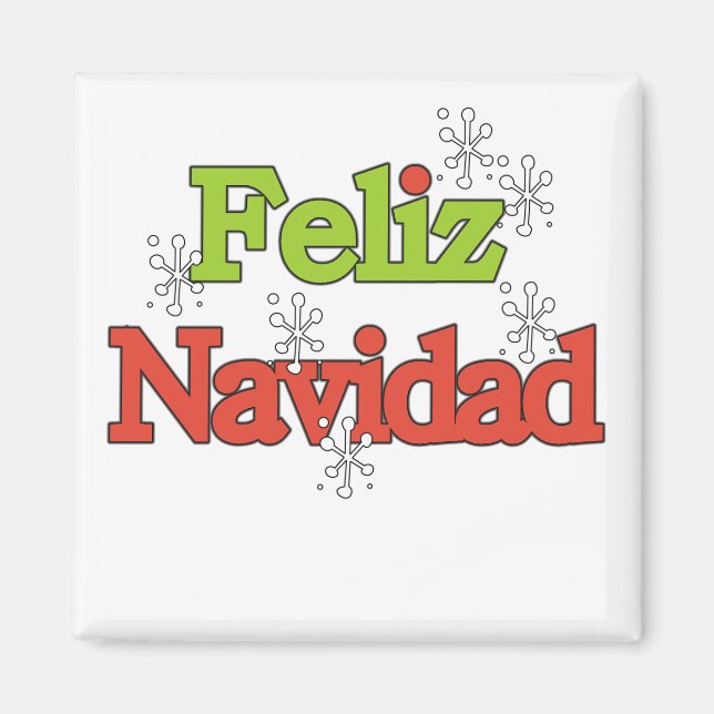 Imã Camisas e presentes Feliz Navidad (Frente)
