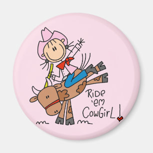 Imã Camisas e Presentes Ride Em Cowgirl