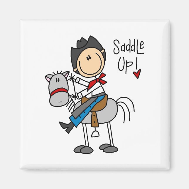 Imã Camisas e Presentes Saddle Up Cowboy (Frente)
