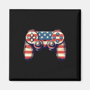 Imã Camiseta 4 De Julho Video Game Meninos Homens 
