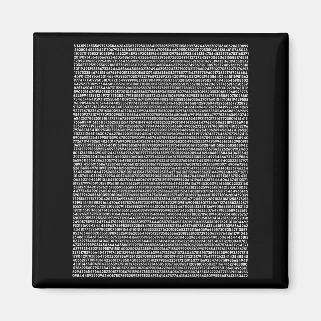 Imã Camiseta 5000 casas Pi Presente de Matemática Prof (Frente)