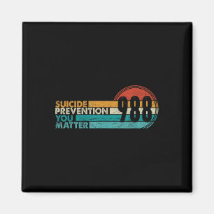 Imã Camiseta 988 Linha de Prevenção de Suicídio Consci