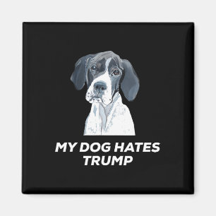 Imã Camiseta Anti Trump Meu Cachorro Odeia Trump