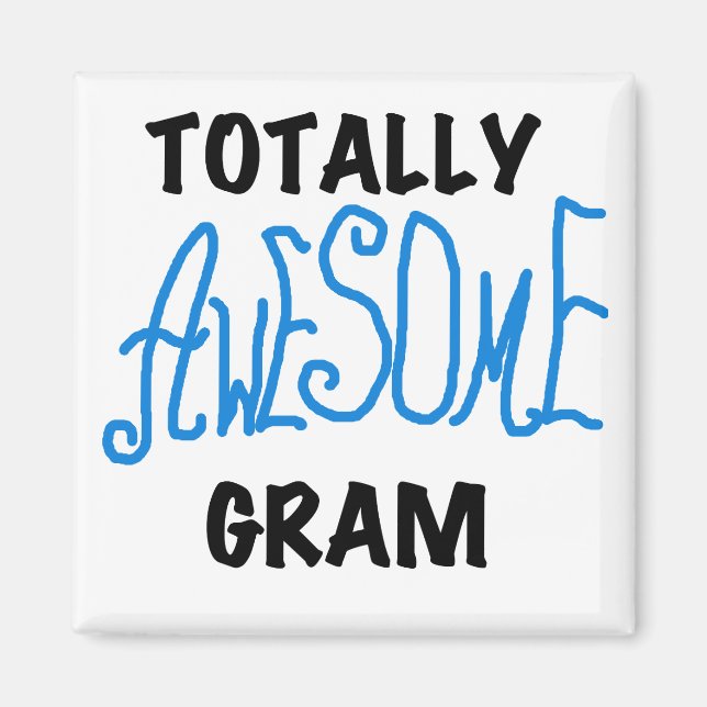 Imã Camiseta azul e presentes do grama totalmente (Frente)