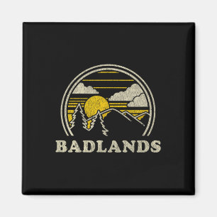 Imã Camiseta Badlands South Dakota Sd Vintage Caminhad
