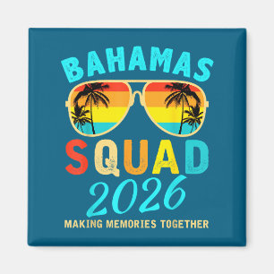 Imã Camiseta Bahamas Férias Esquadrão Família Amigos