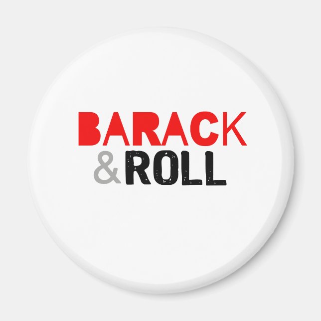 Imã Camiseta Barack e Roll (Frente)