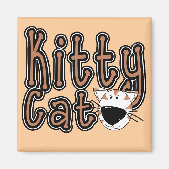 Imã Camiseta bonito e presentes do gato do gatinho (Frente)