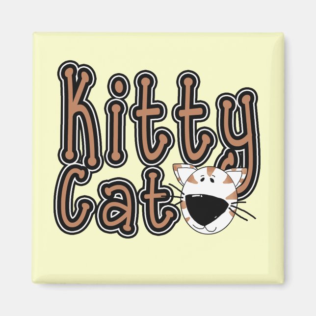 Imã Camiseta bonito e presentes do gato do gatinho (Frente)