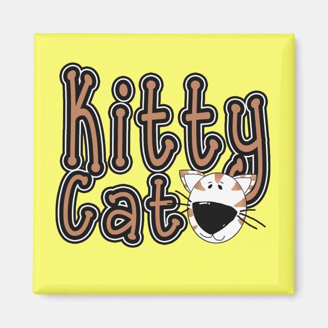 Imã Camiseta bonito e presentes do gato do gatinho (Frente)