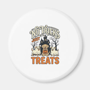 Imã Camiseta Cachorro Fantasma Halloween Sem Truques S