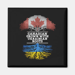 Imã Camiseta Canadense Cultivada Com Raízes Ucranianas