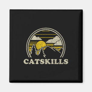 Imã Camiseta Catskills Nova York Ny Vintage Montanhism