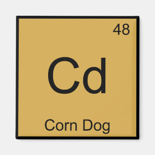 Imã Camiseta Cd - Símbolo de Elemento de Química Diver
