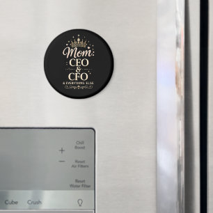 Imã Camiseta CEO & CFO Mãe – Presente Divertido do Dia
