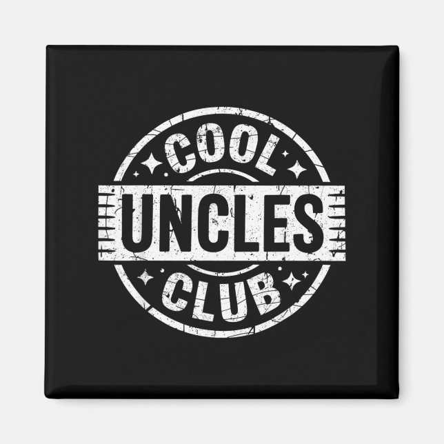 Imã Camiseta Clube de Tios Legais Funny Uncle Men Dia  (Frente)