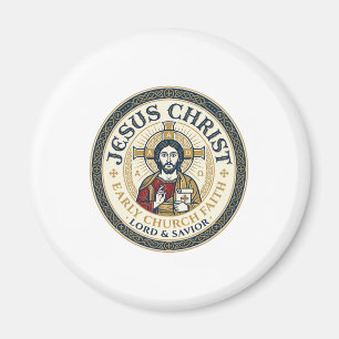 Imã Camiseta Cristã Antiga dos Pais do Deserto de Jesu