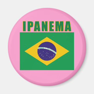 Imã Camiseta da praia de IPANEMA Brasil, presentes